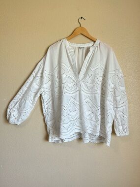 Sundance White Eyelet Blouse